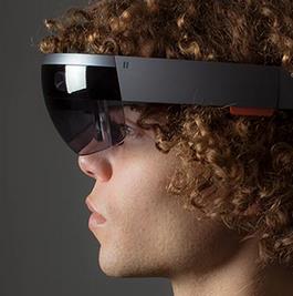 Hololens de Hologram en Augmented Reality bril