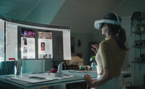 virtual reality werkplek met oculus quest vr-bril