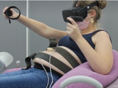 virtual reality bril bij bevallen van kind